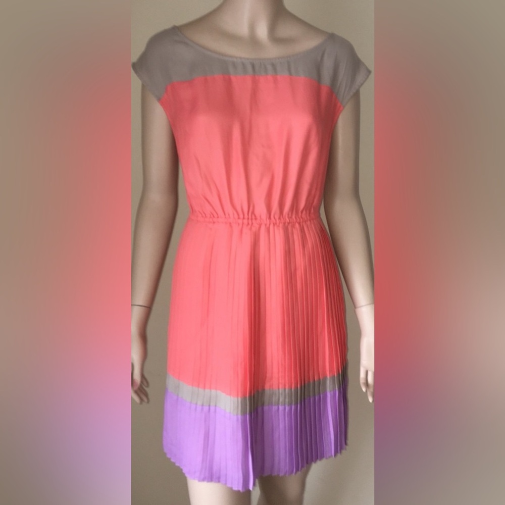American Eagle Outfitters Coral and Lavender Dress